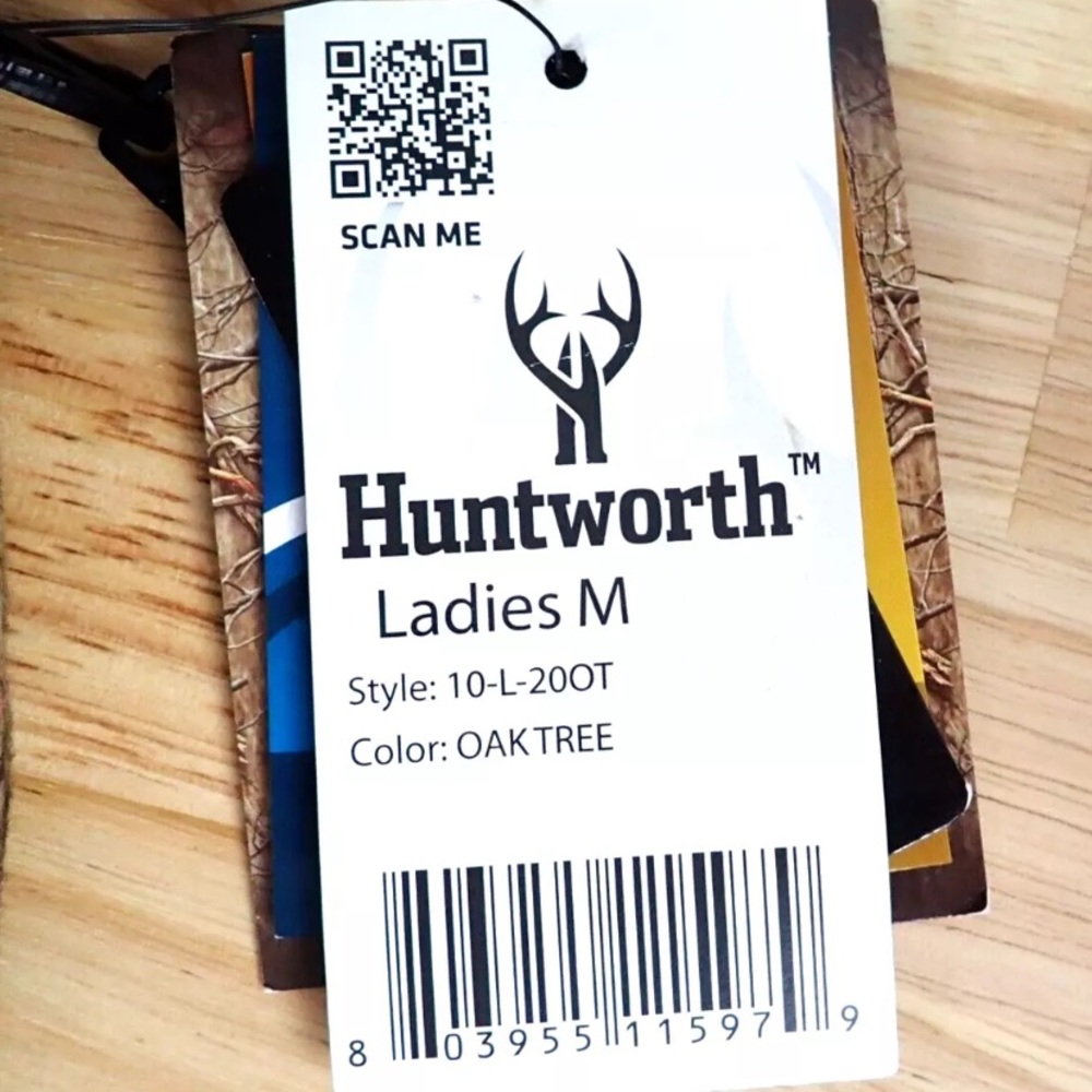 Huntworth Womens Oak Tree Camo Gloves Size Medium Realtree Waterproof - Picture 8 of 8